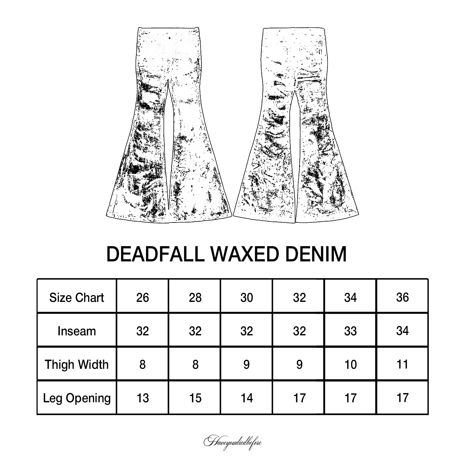 Deadfall Waxed Denim (PREORDER)