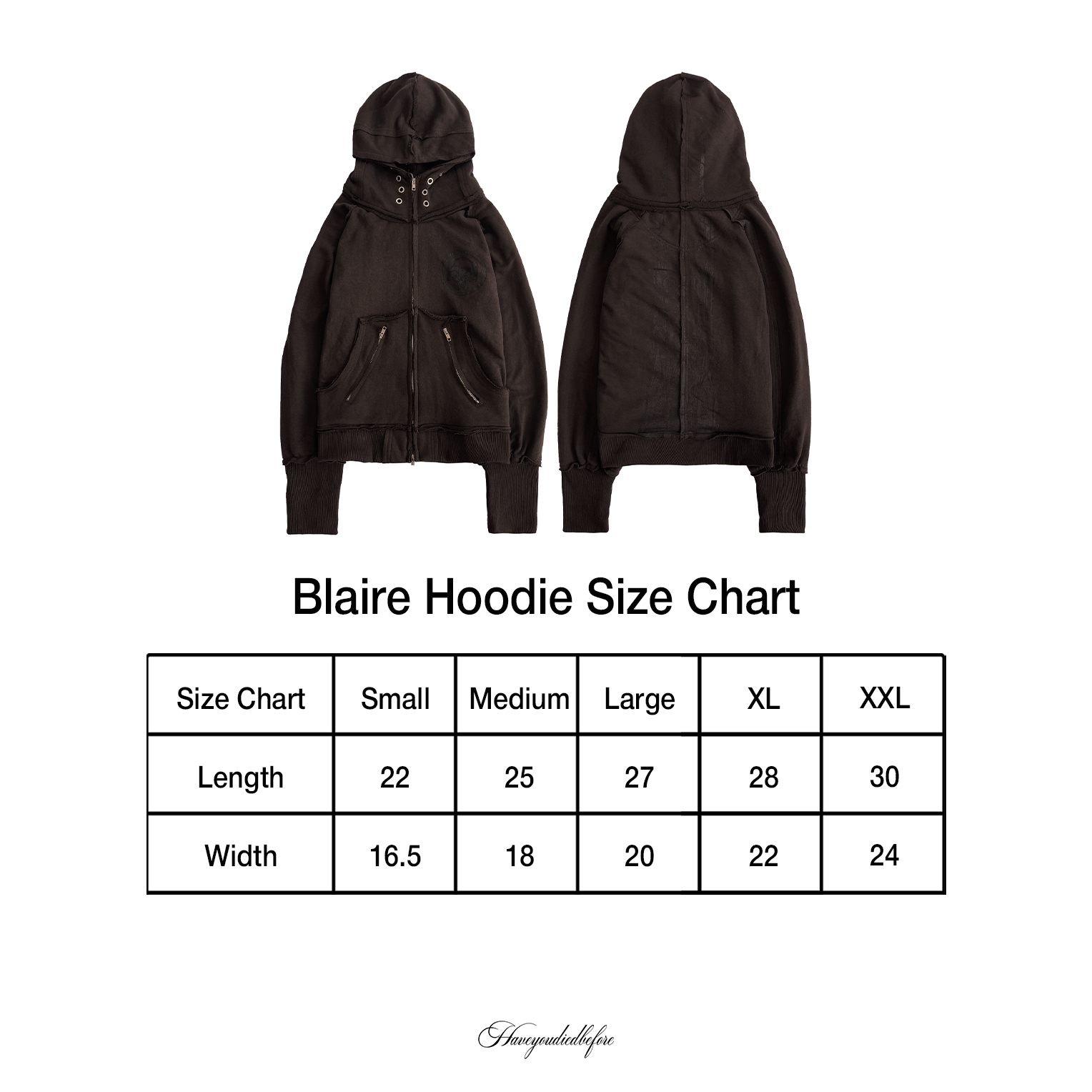 Blaire Hoodie (Noire) – haveyoudiedbefore Blaire Hoodie (Noire) – haveyoudiedbefore