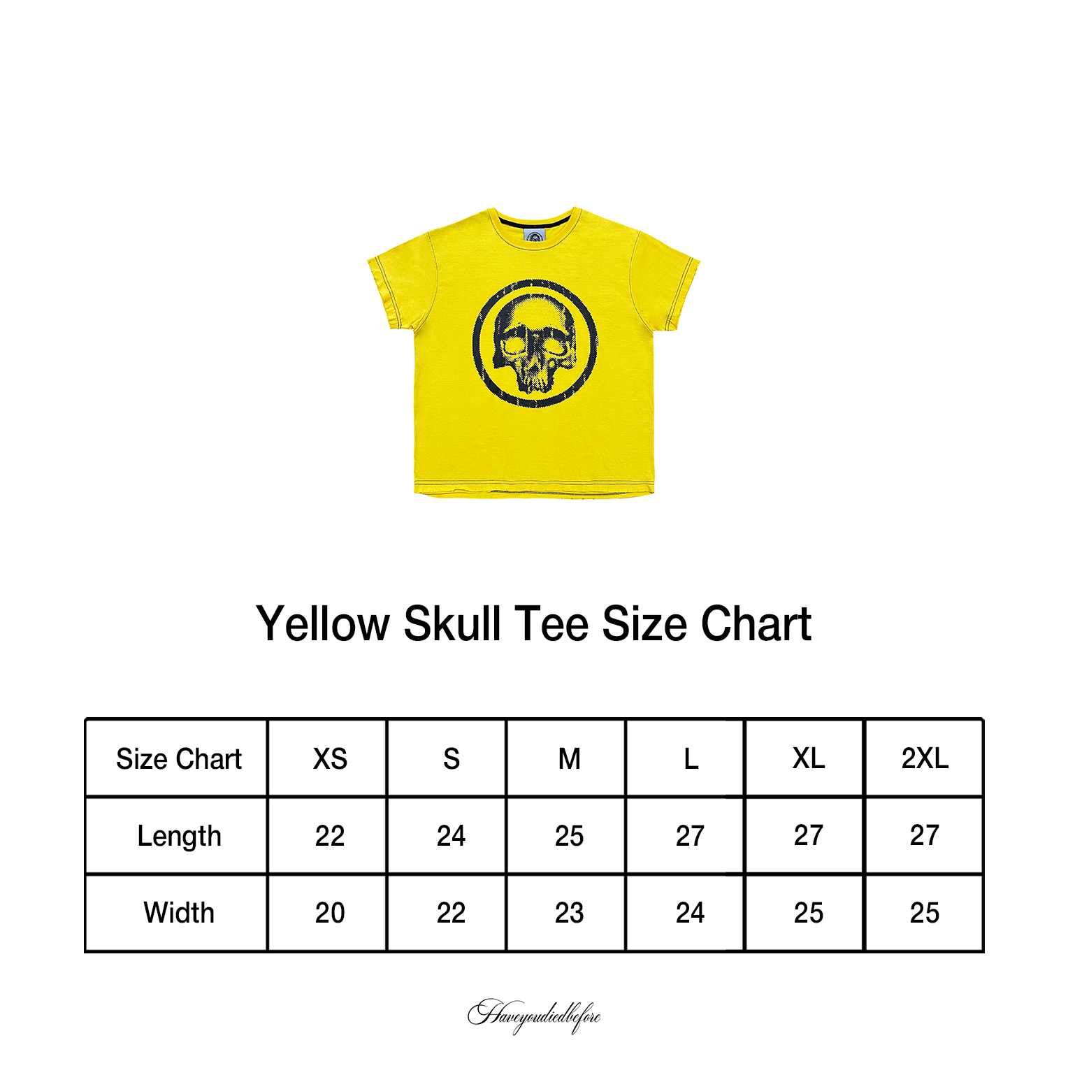 Yellow Skull Tee